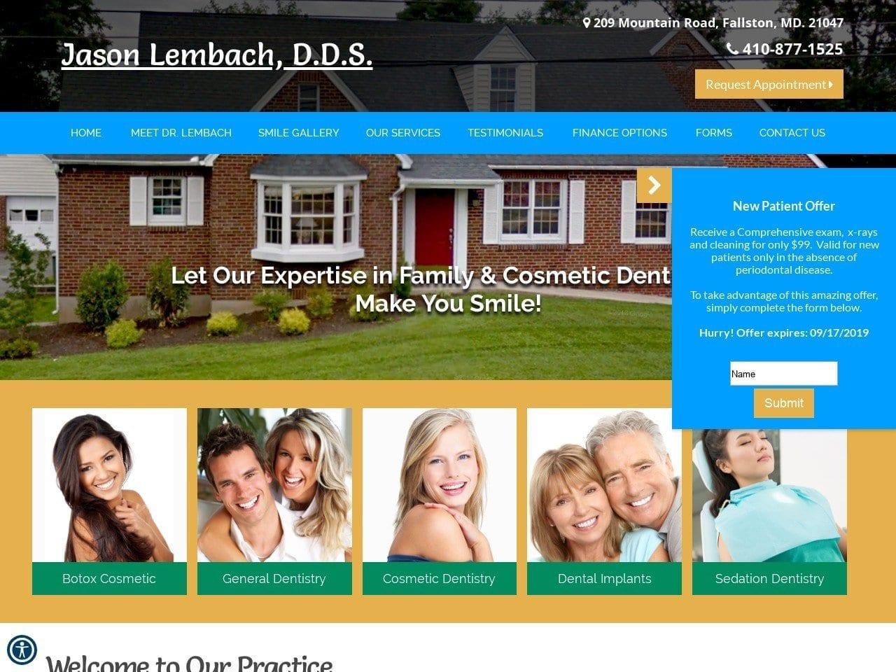 Jason Lembach DDS screenshot