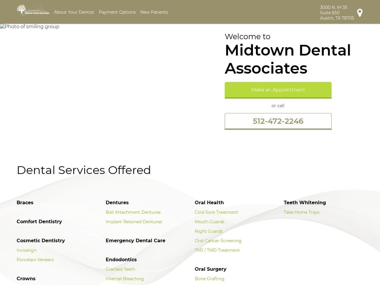 Midtown Dental Associates Robert T. Wootton DDS screenshot