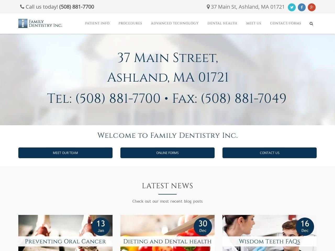 Dr. Sandra F. Cove Dentist screenshot