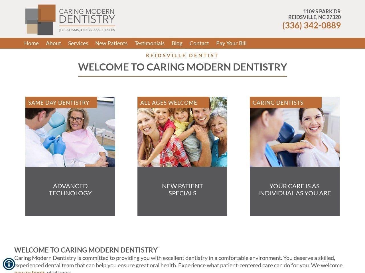 Dr. Joseph D. Adams DDS screenshot