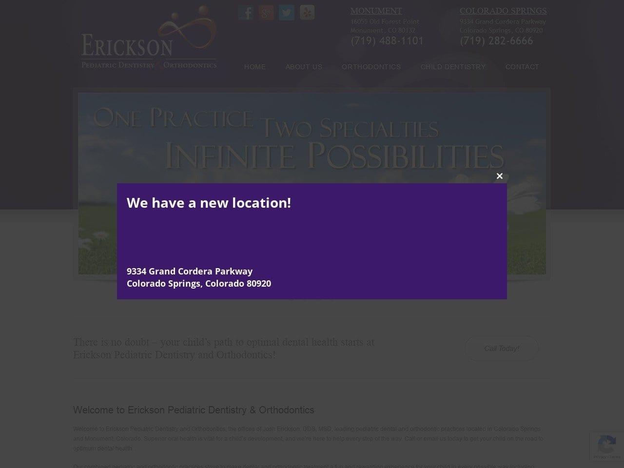 Erickson Pediatric Dentist screenshot