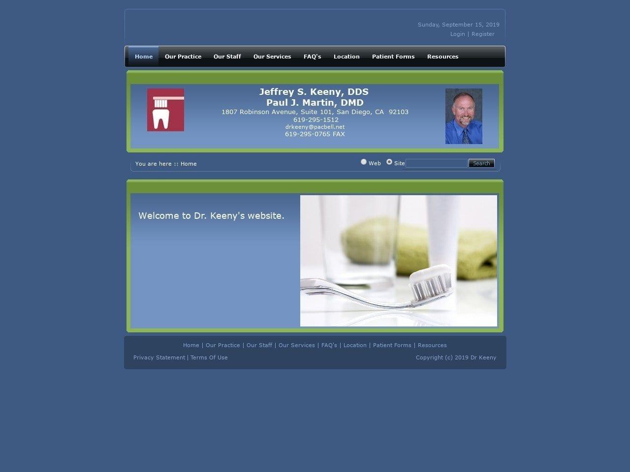 Keeny Jeffrey S DDS screenshot