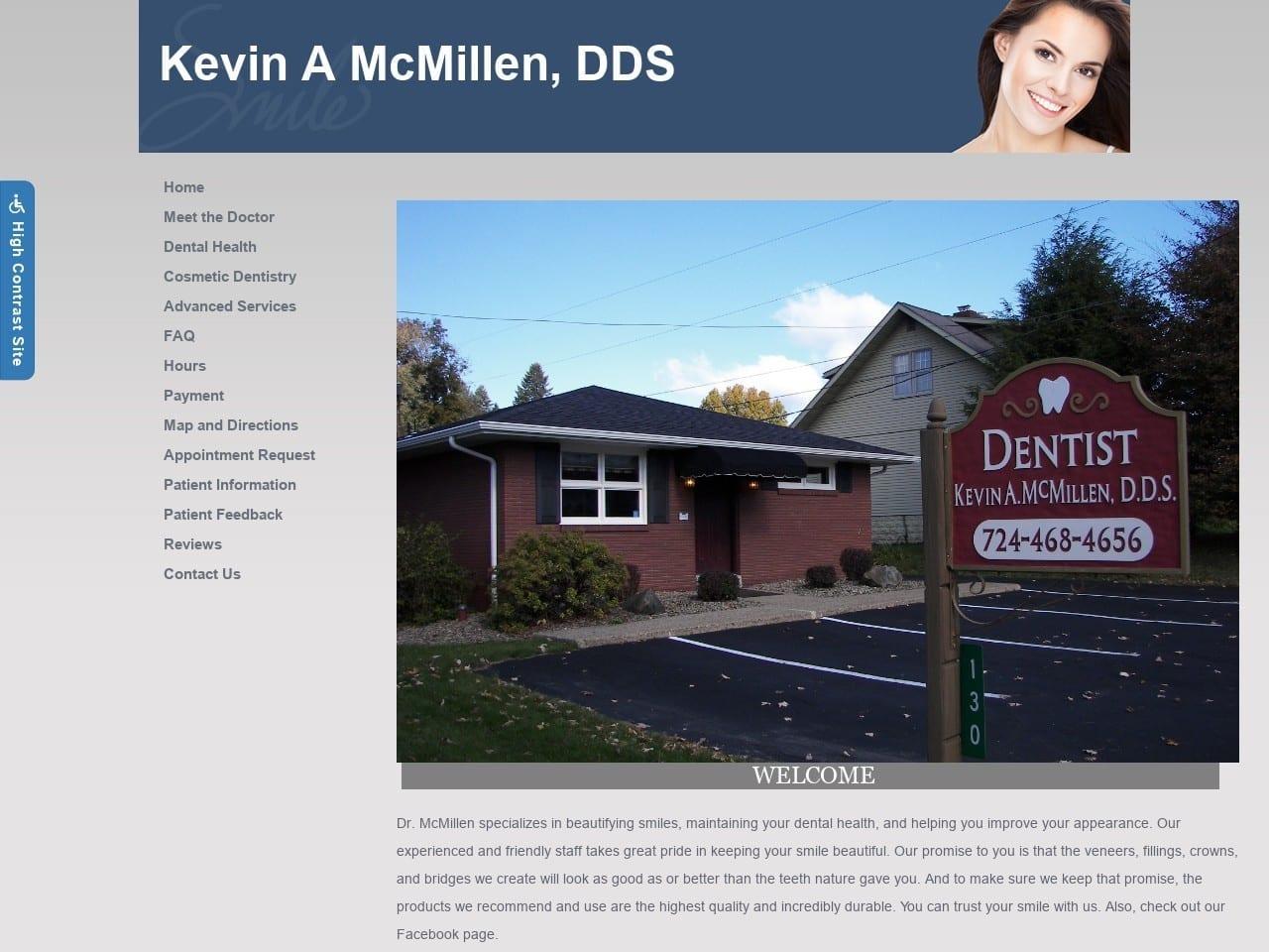 Kevin A McMillen DDS