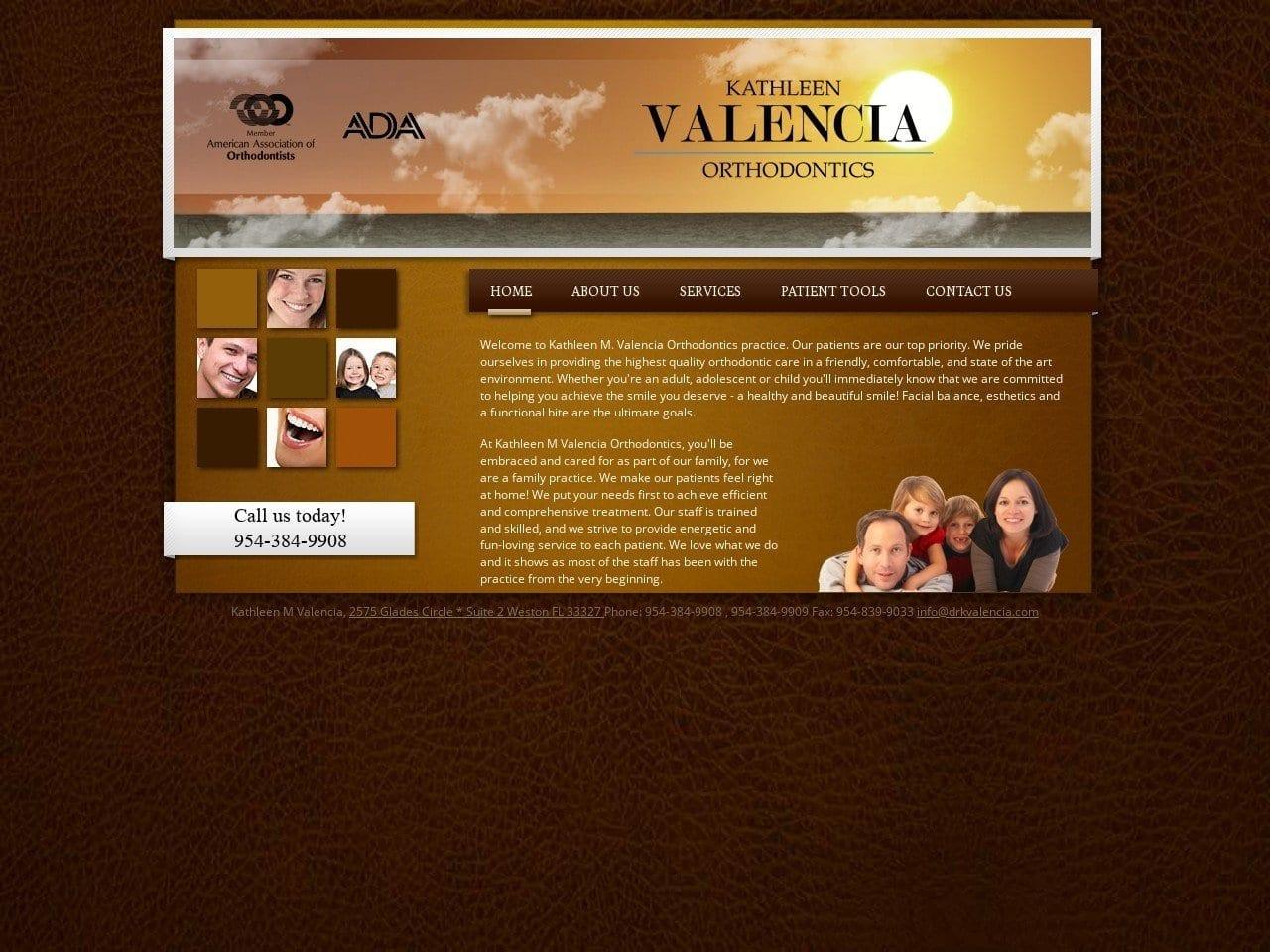 Kathleen Valencia Orthodontics screenshot