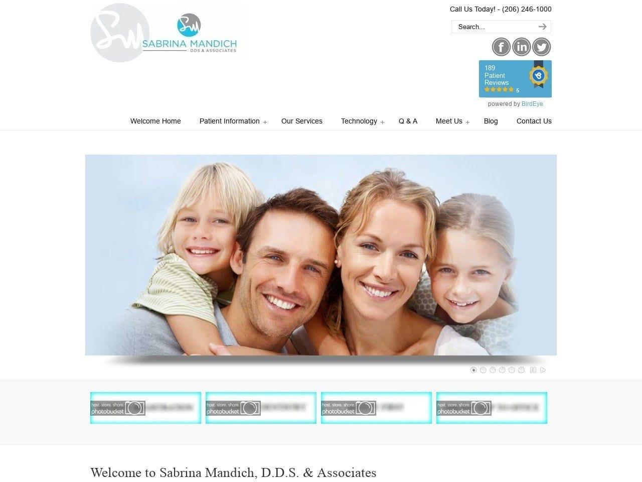 Sabrina M. Mandich Dds Llc & Lisa L. Stampalia Dds screenshot