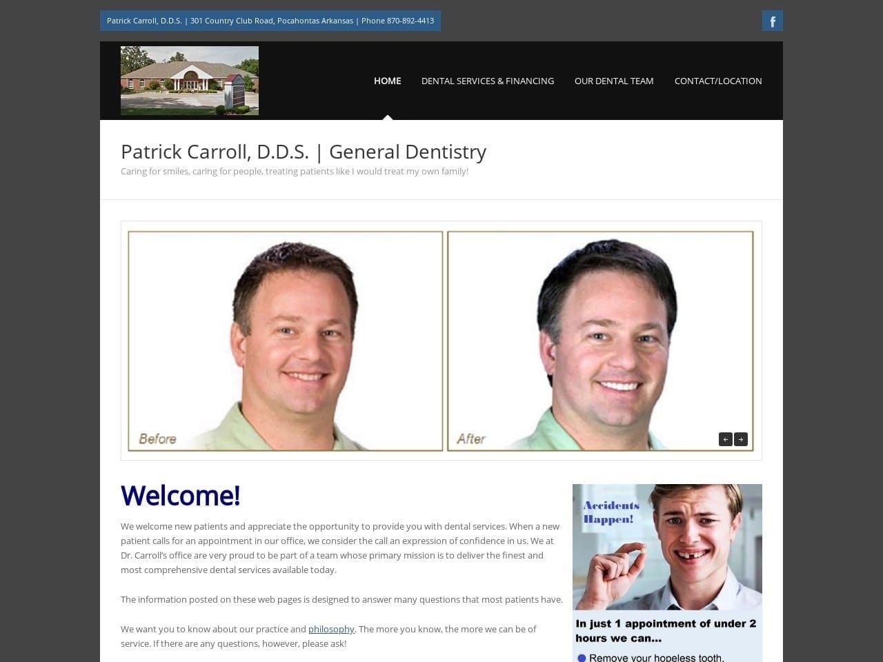 Dr. Patrick W. Carroll DDS screenshot