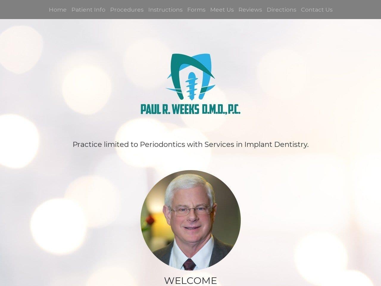 Weeks Paul R DMD P.C. screenshot