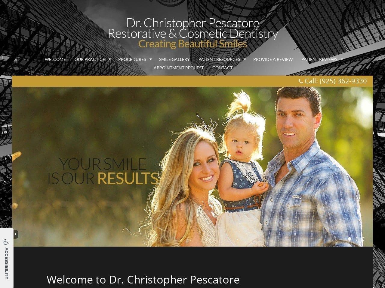 Dr. Christopher Pescatore Restorative Dentist screenshot