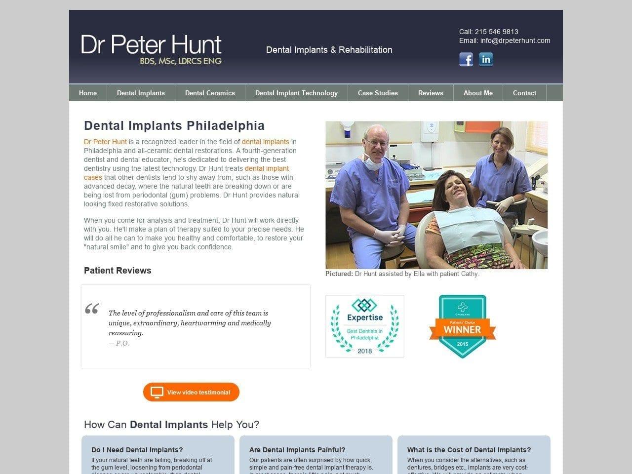 Dr Peter Hunt Dentist screenshot