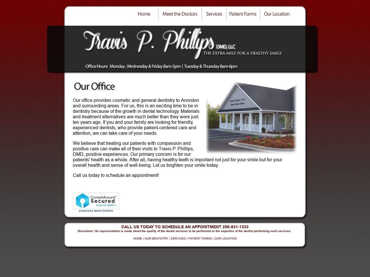Travis P Phillips Llc Phillips Travis P DDS screenshot