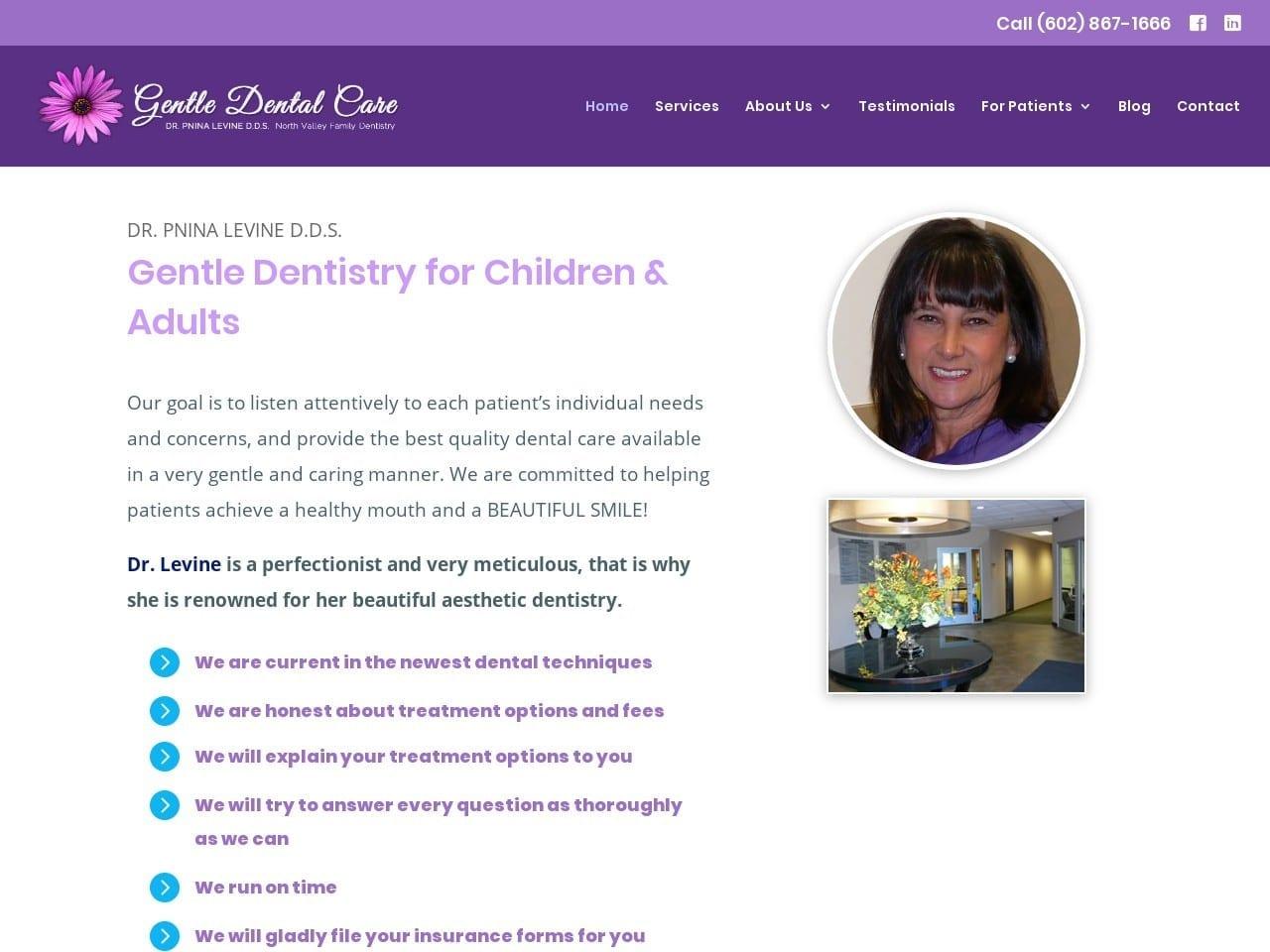 Dr. Pnina Levine DDS screenshot