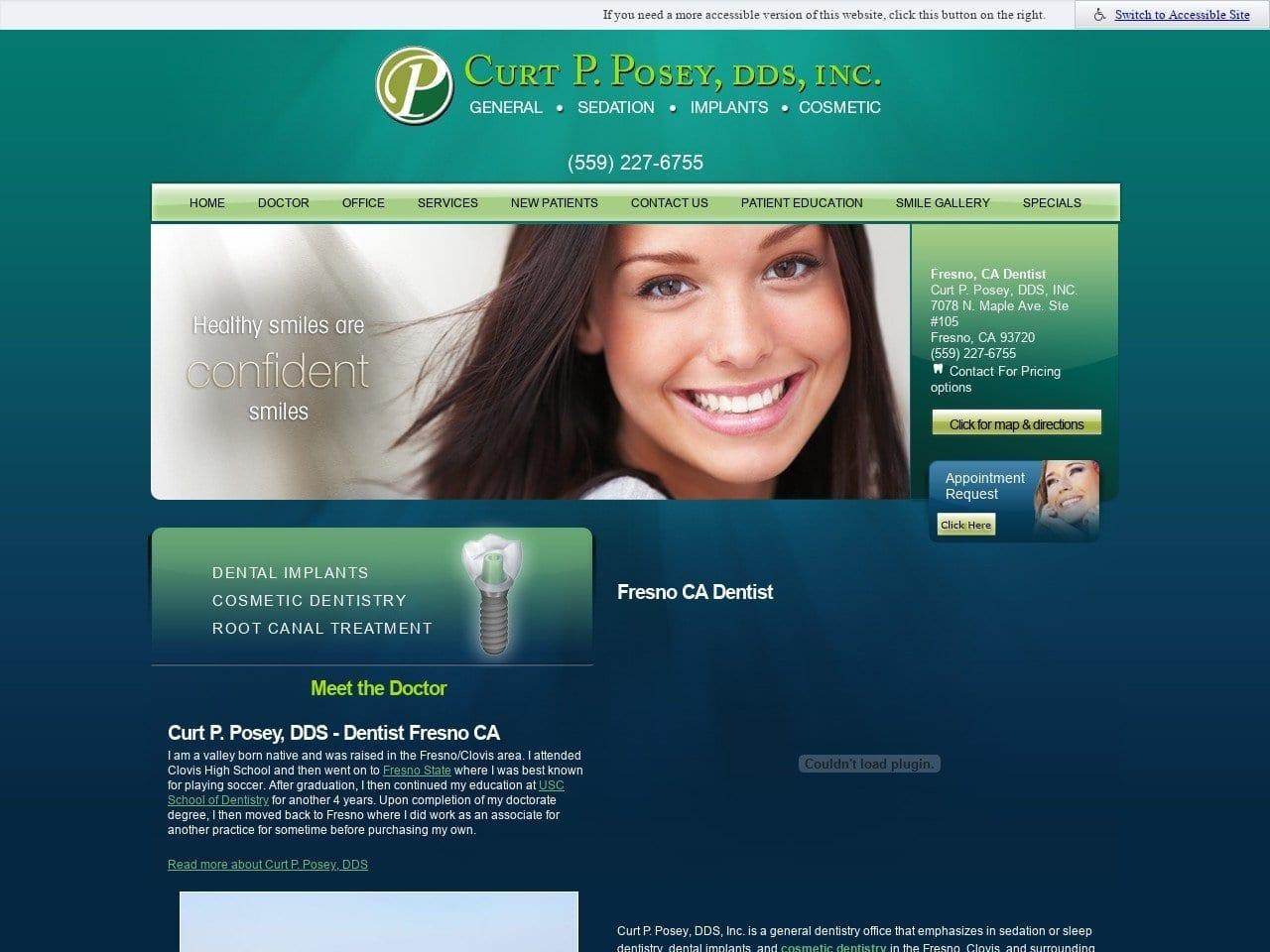 Curt P. Posey DDS Inc. screenshot