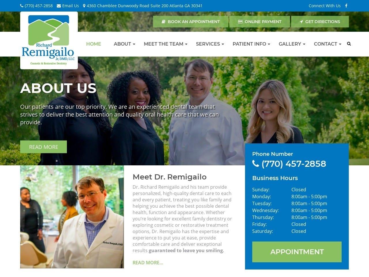Richard V Remigailo Jr. DMD LLC screenshot