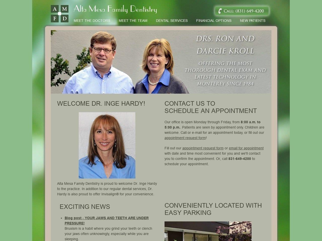 Alta Mesa Family Dentist screenshot