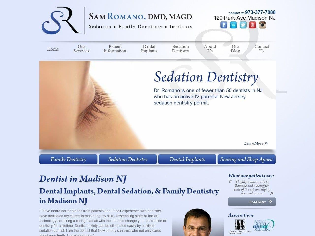 Dr. Sam Romano DMD screenshot