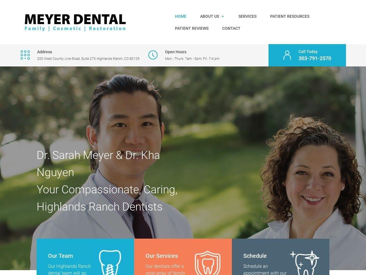 Meyer Sarah J DDS screenshot