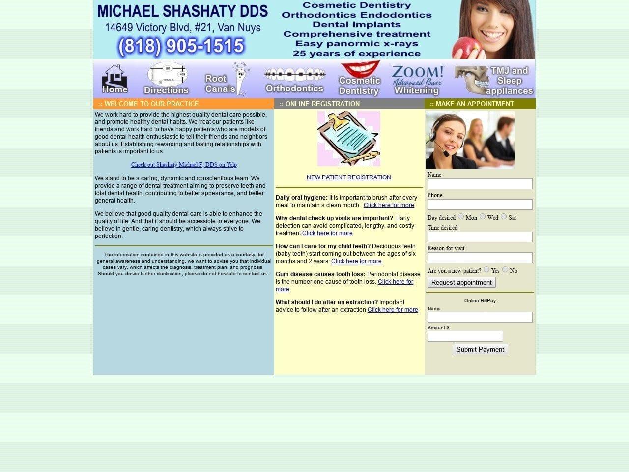 Michael Shashaty DDS screenshot