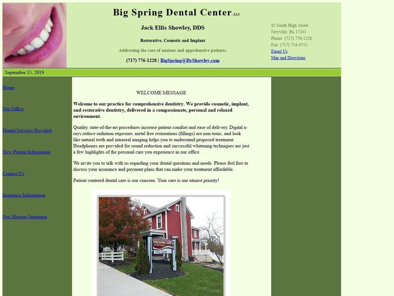 Big Spring Dental Center LLC screenshot