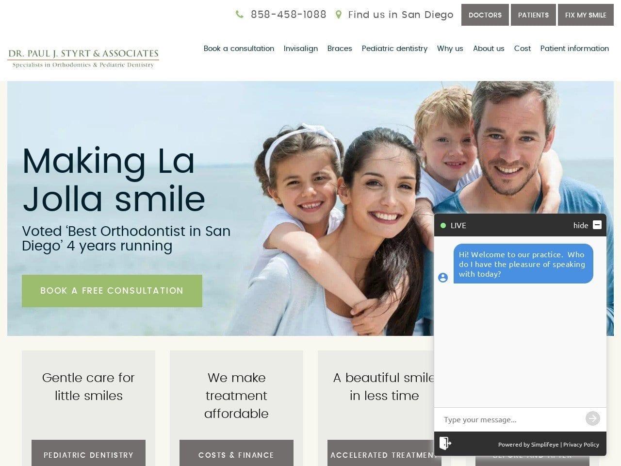 Dr. Paul J. Styrt Orthodontics Dentist screenshot