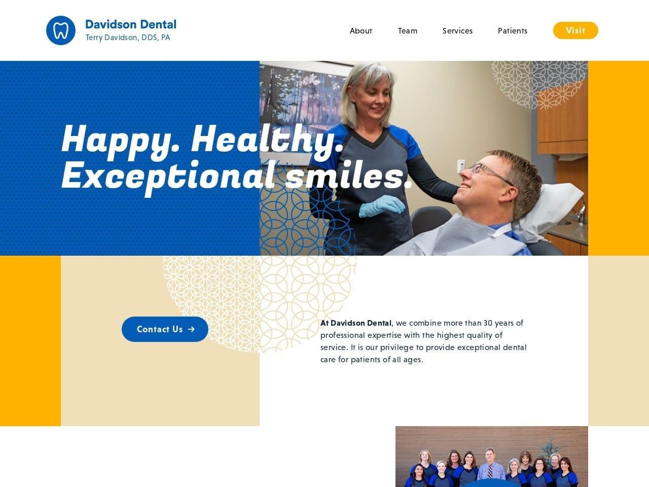 Terry L. Davidson D.D.S. P.A. screenshot