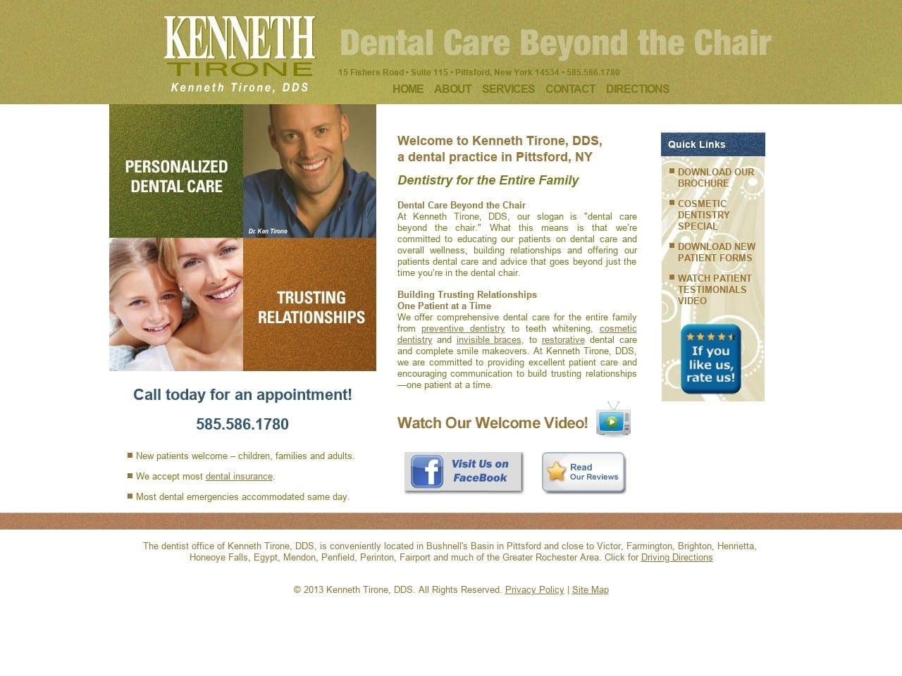 Kenneth Tirone DDS screenshot