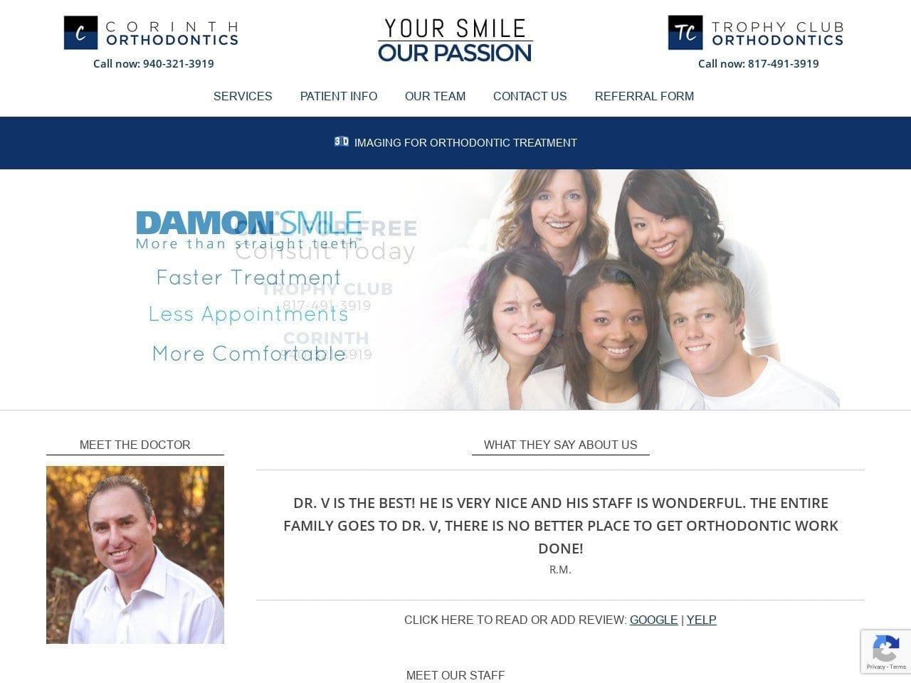 Corinth Orthodontics screenshot