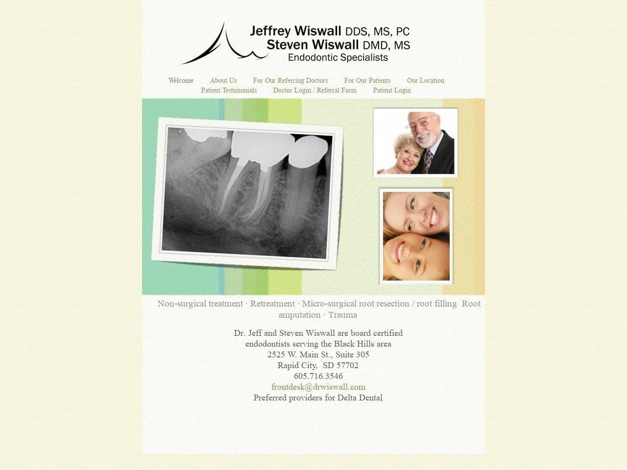 Jeffrey Wiswall DDS MS PC Endodontic Specialist screenshot