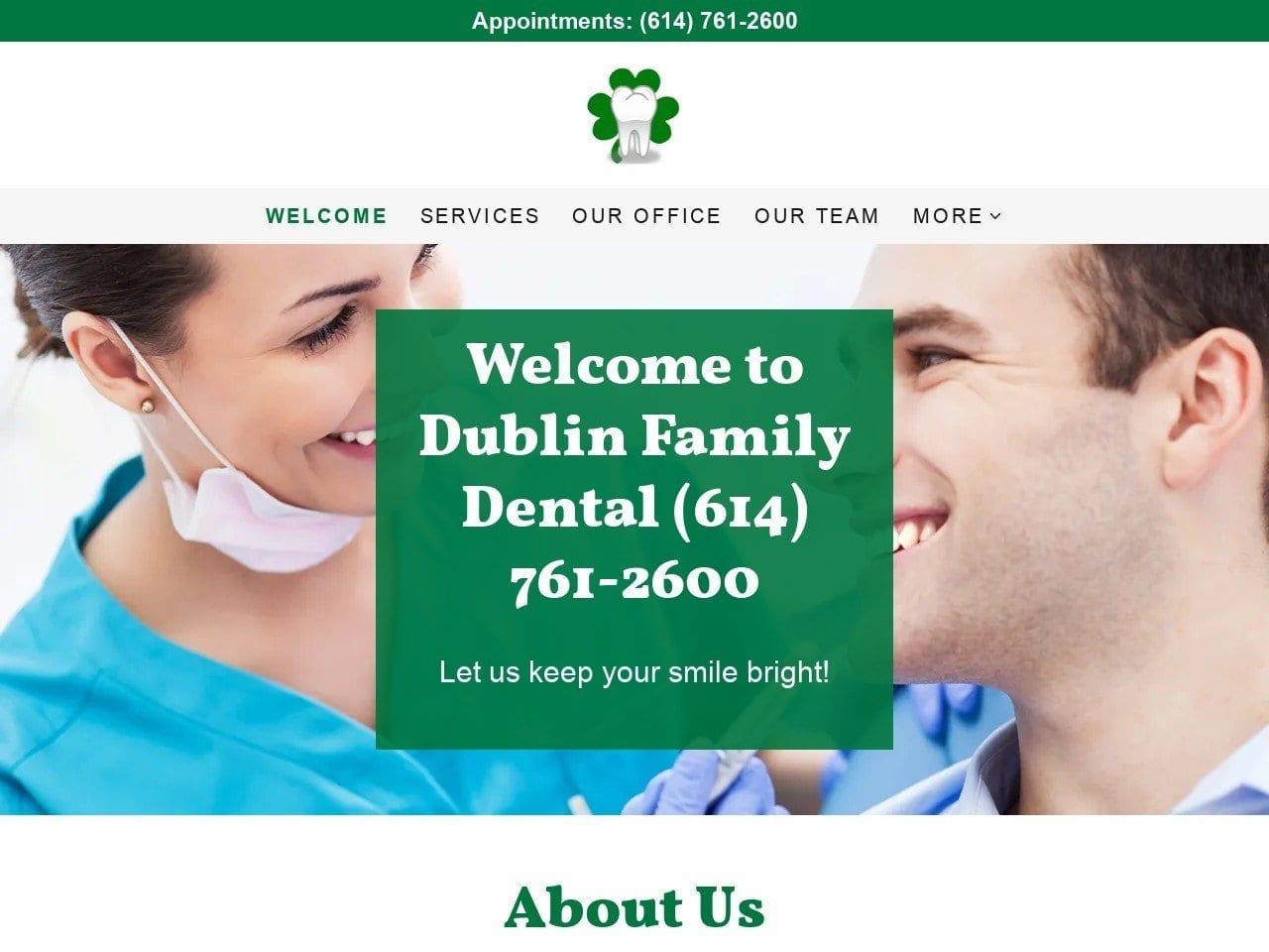 Dublin Family Dental screenshot