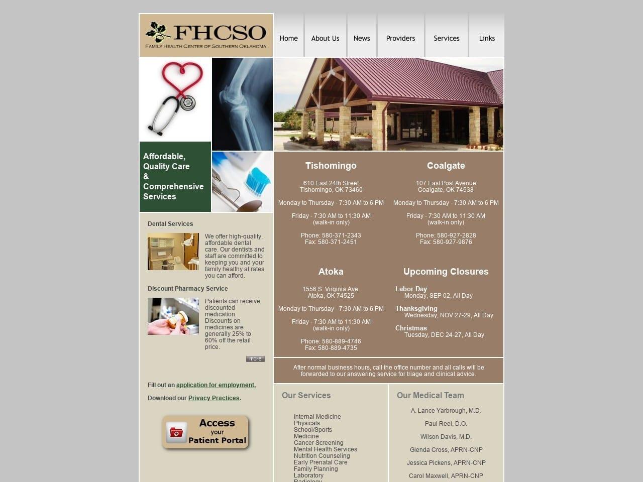 Family Health Center of Southern Oklahoma screenshot