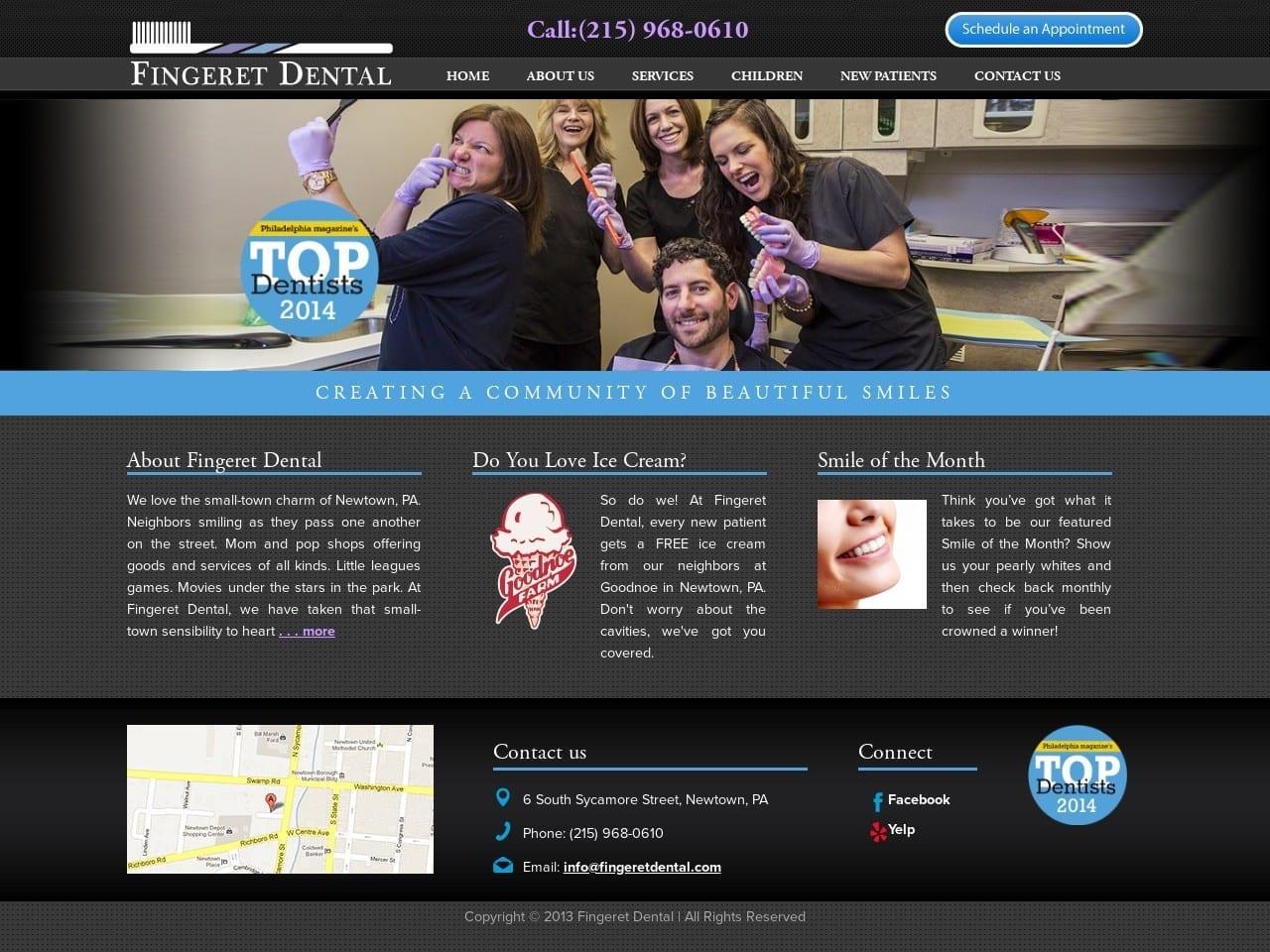 Fingeret Dental Family Dentist screenshot