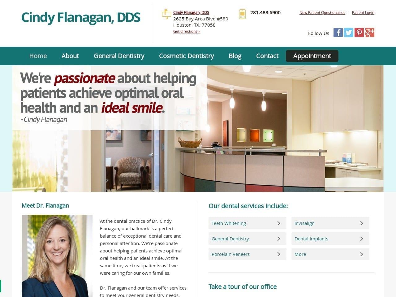 Cindy Flanagan DDS screenshot