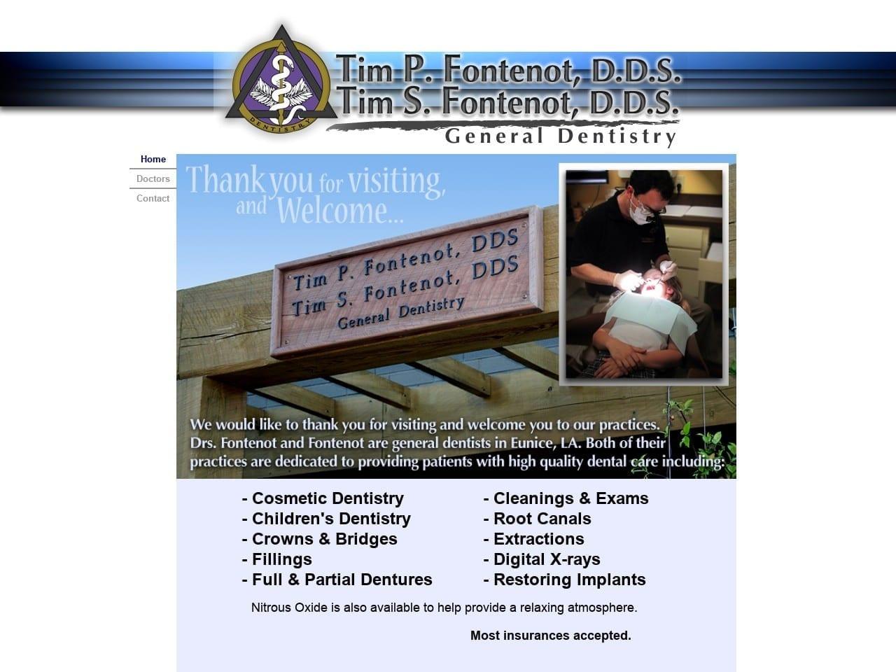 Tim S. Fontenot DDS LLC screenshot