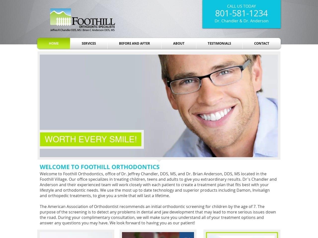 Foothill Orthodontic Specialists Chandler Jeffrey screenshot