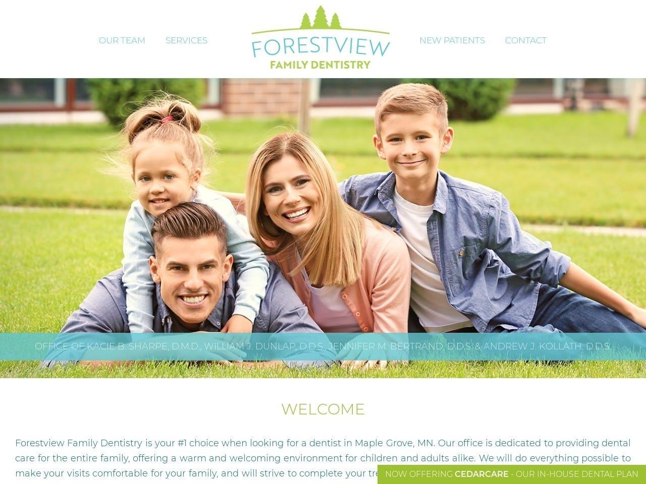Forestview Family Dentistry Shamp Douglas DDS screenshot