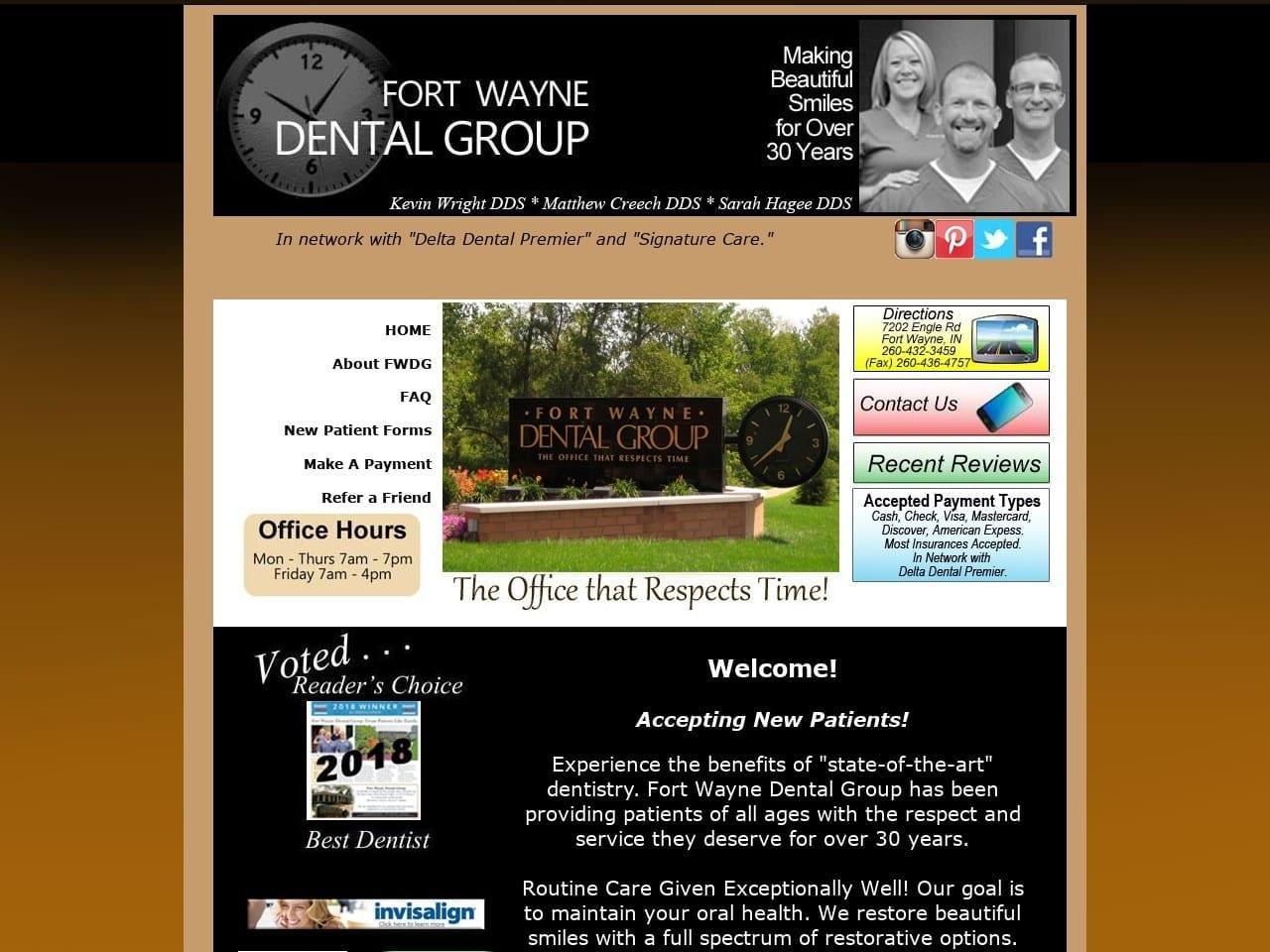 Fort Wayne Dental Group screenshot
