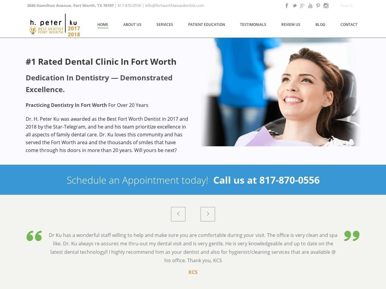 H. Peter Ku D.D.S. PA screenshot