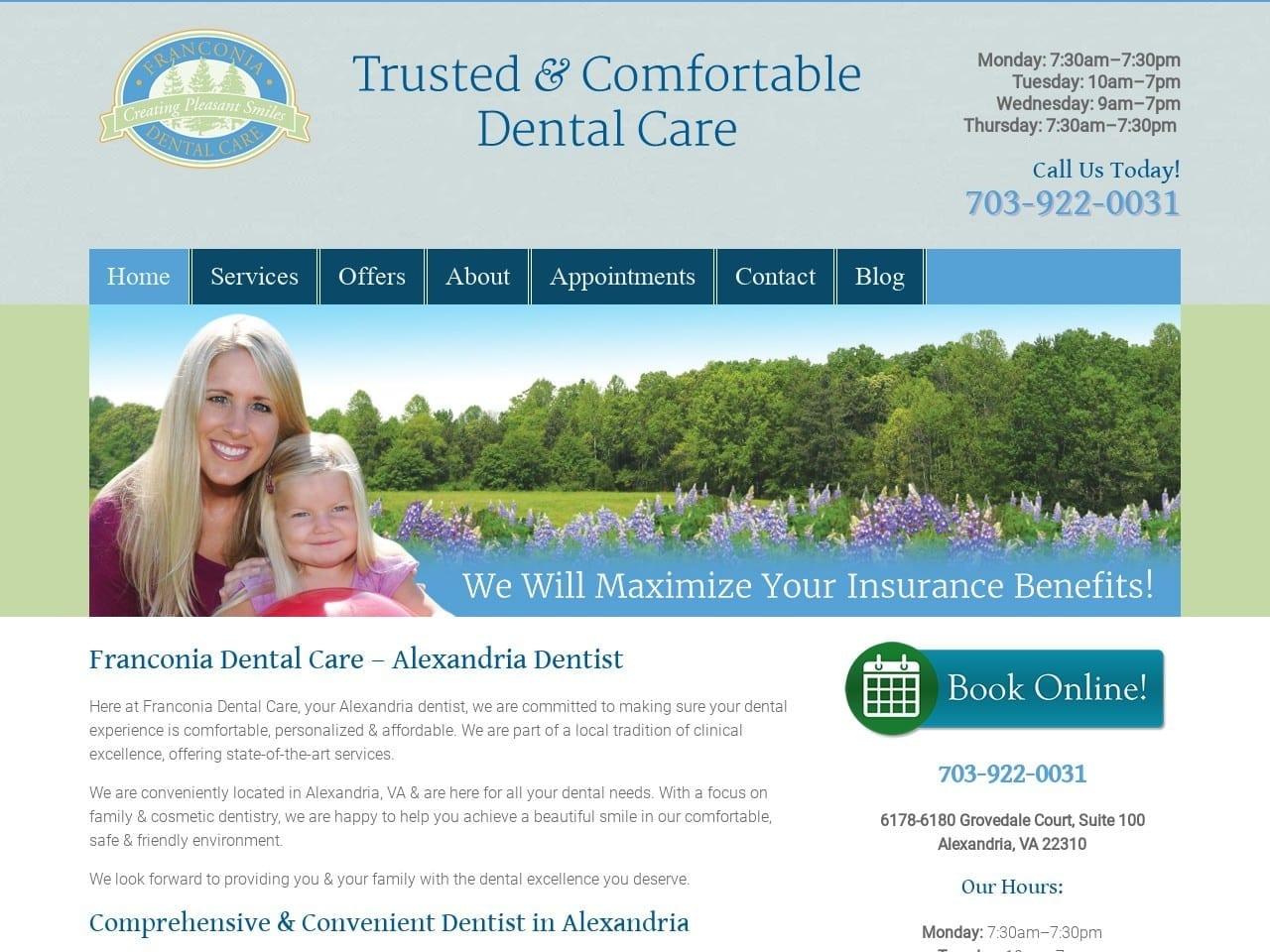 Franconia Dental Care screenshot