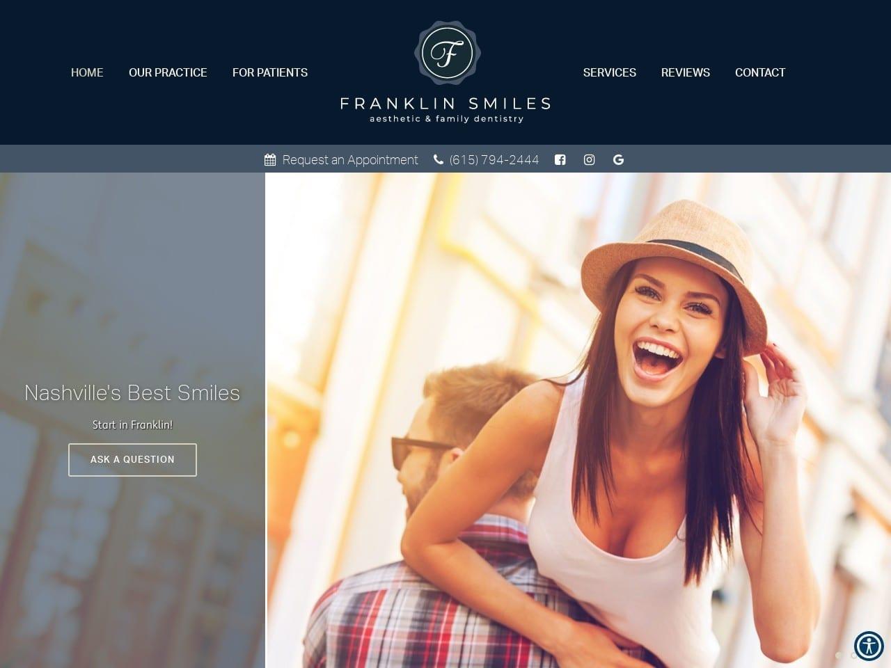 Franklin Smiles J A Reynolds DDS screenshot