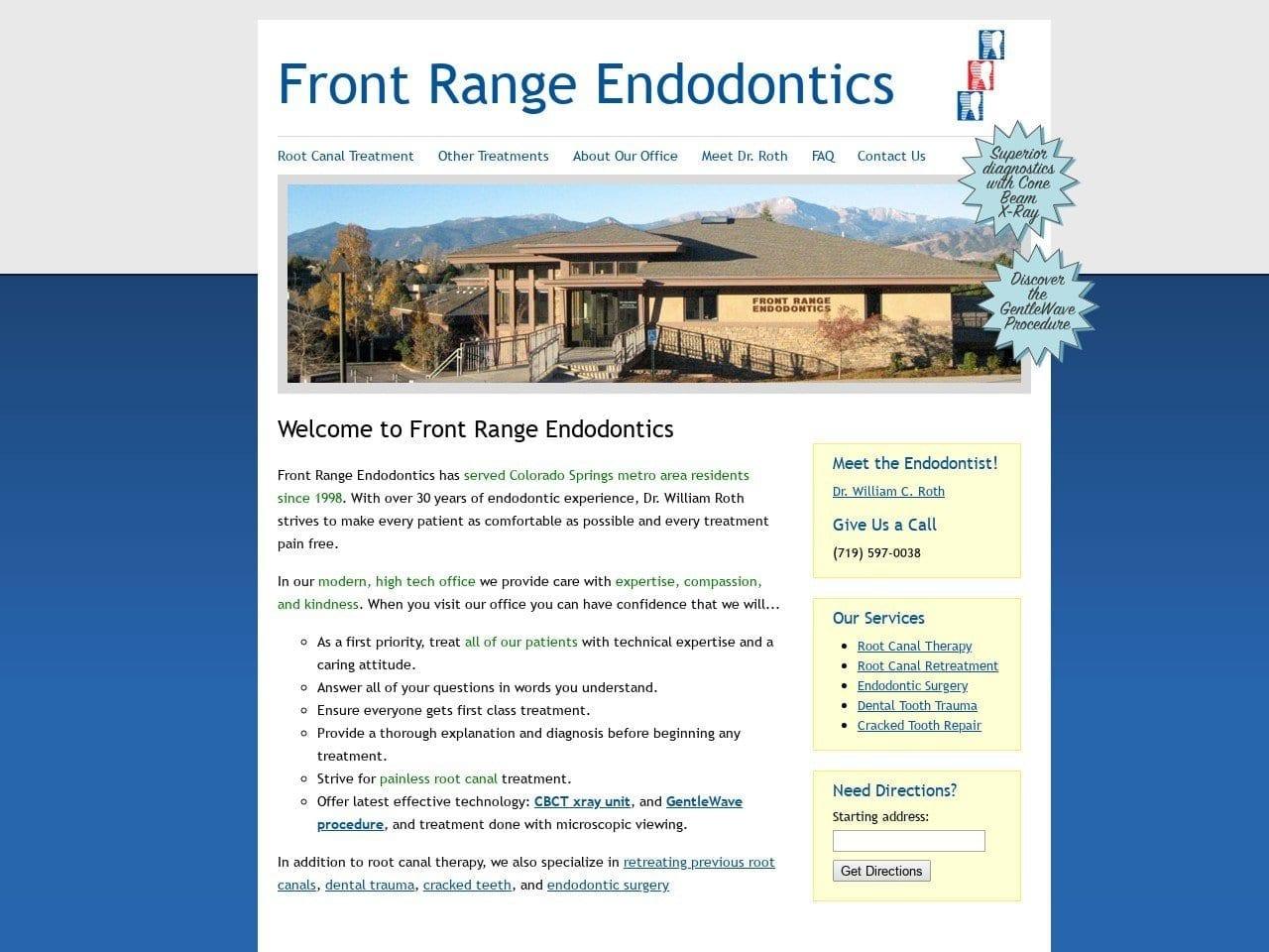 Front Range Endodontics screenshot