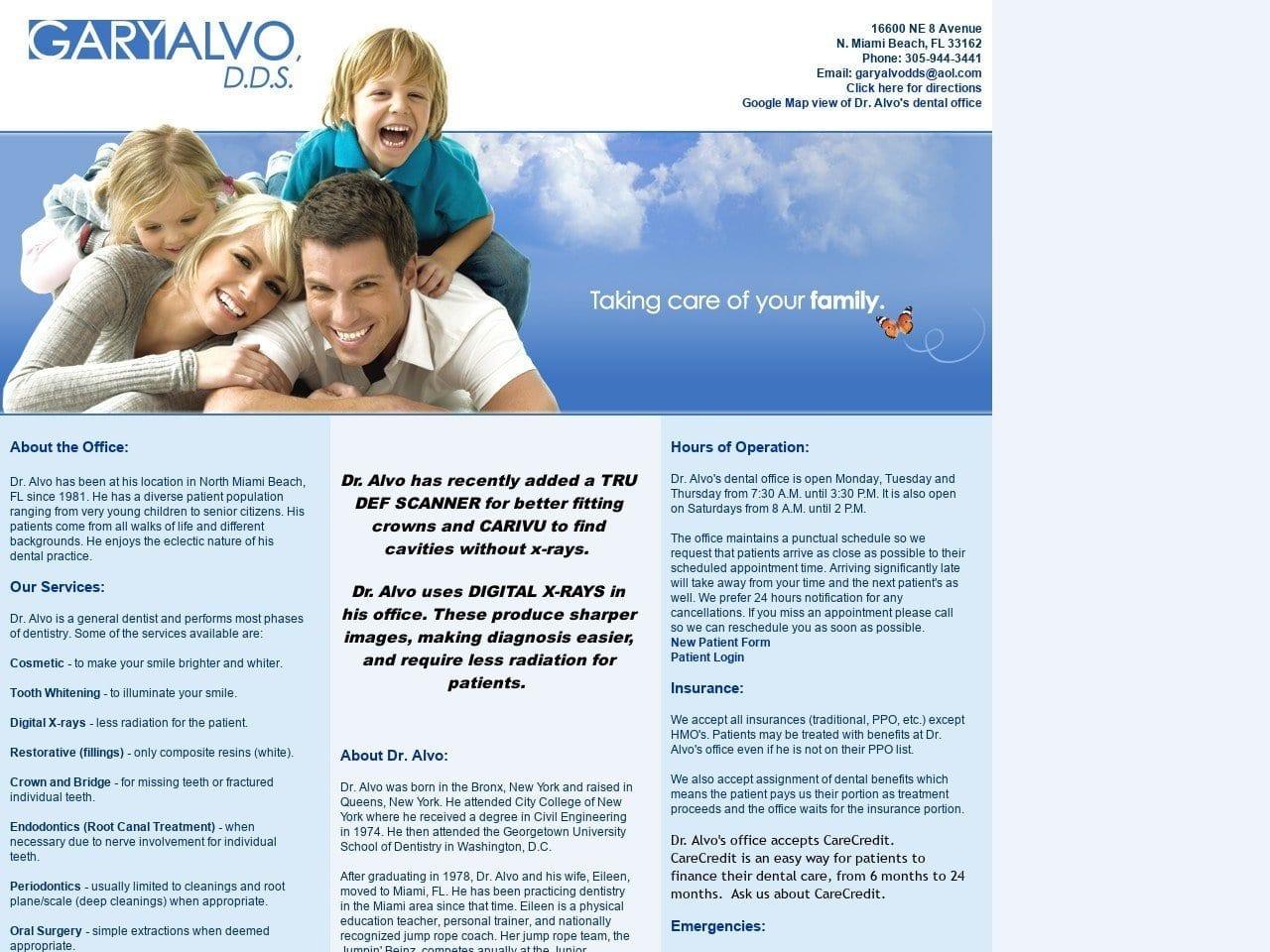 Gary Alvo DDS screenshot