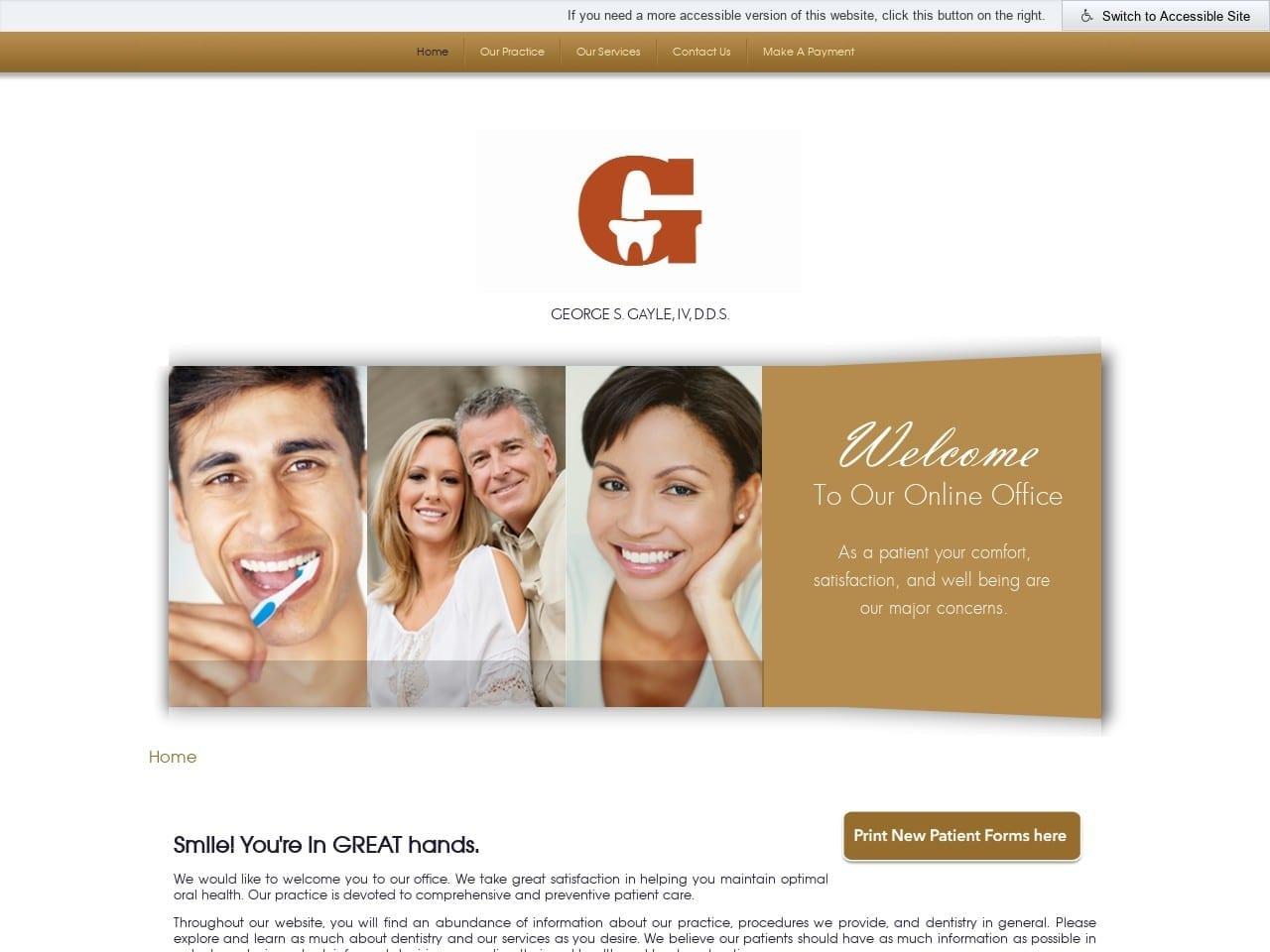 Dr. George S. Gayle IV DDS screenshot