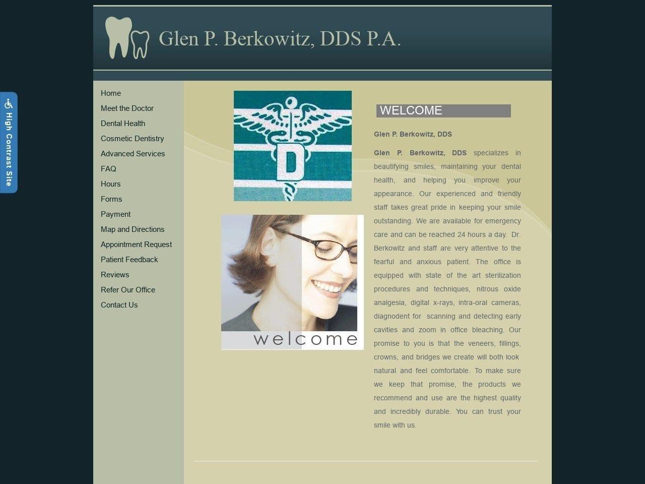 Glen Berkowitz DDS screenshot