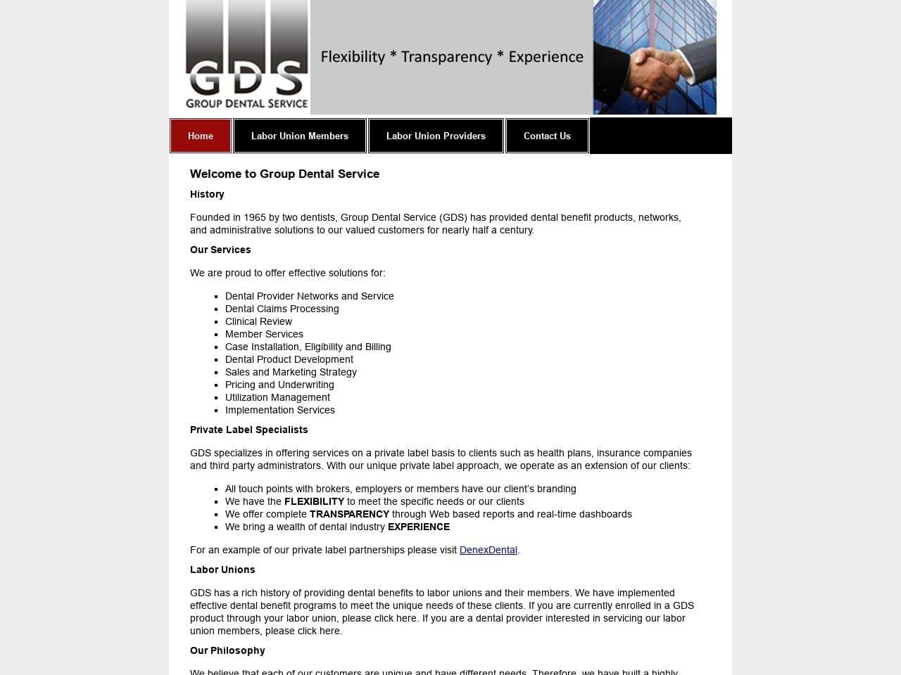 Group Dental Services Inc screenshot