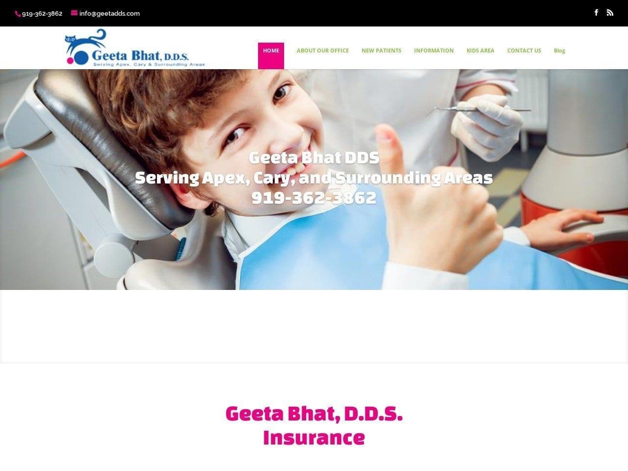 Dr. Geeta Bhat DDS screenshot