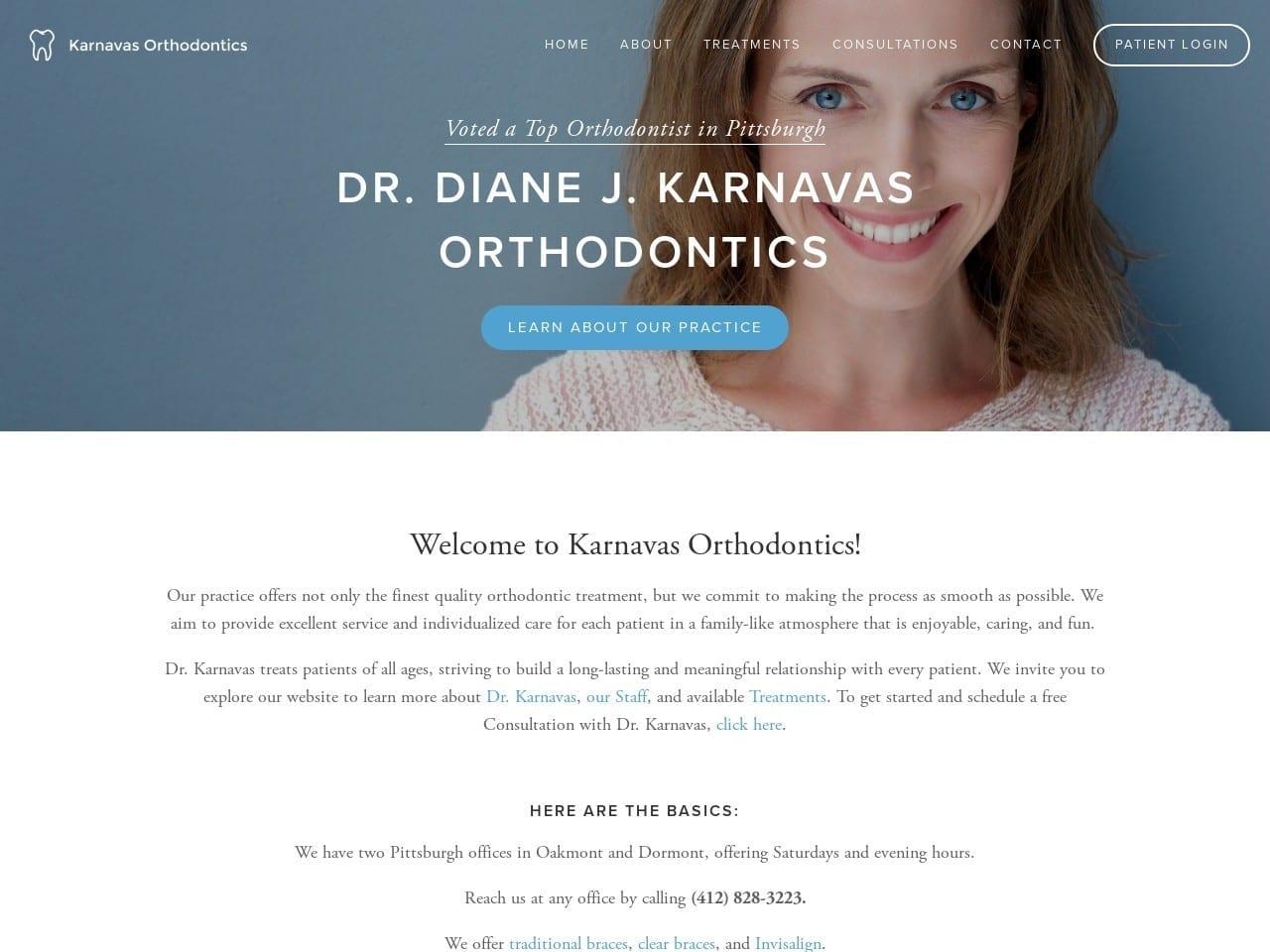 Diane Karnavas DMD LLC screenshot