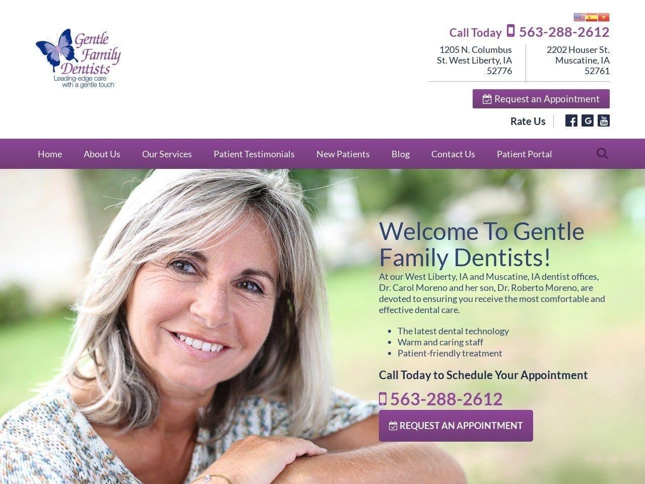 Gentle Family Dentists screenshot