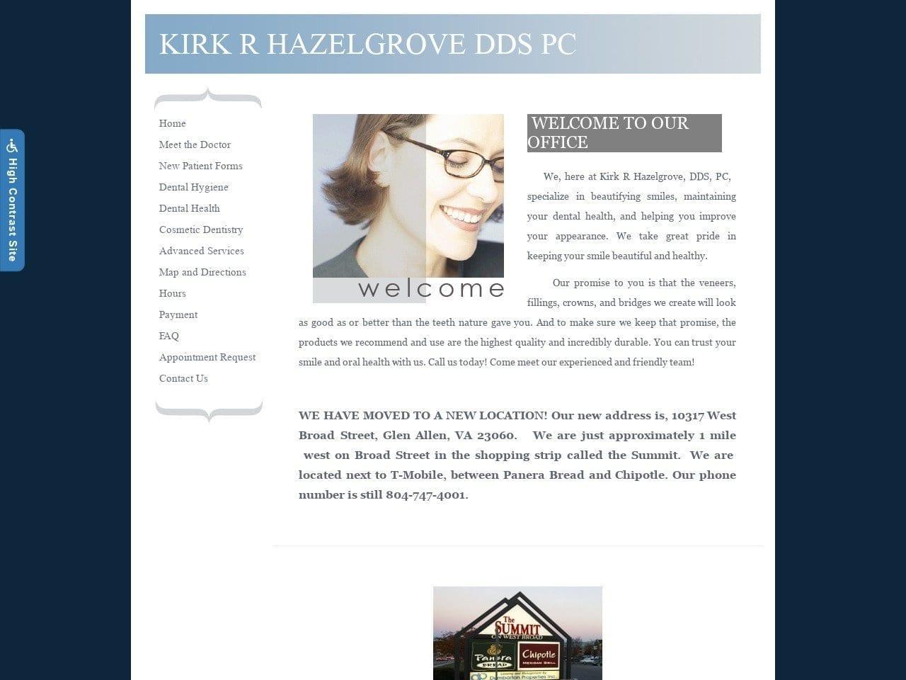 Hazelgrove Kirk R DDS screenshot