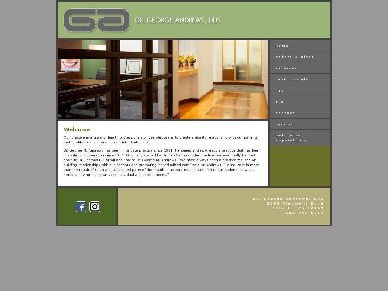 Andrews George M DDS screenshot
