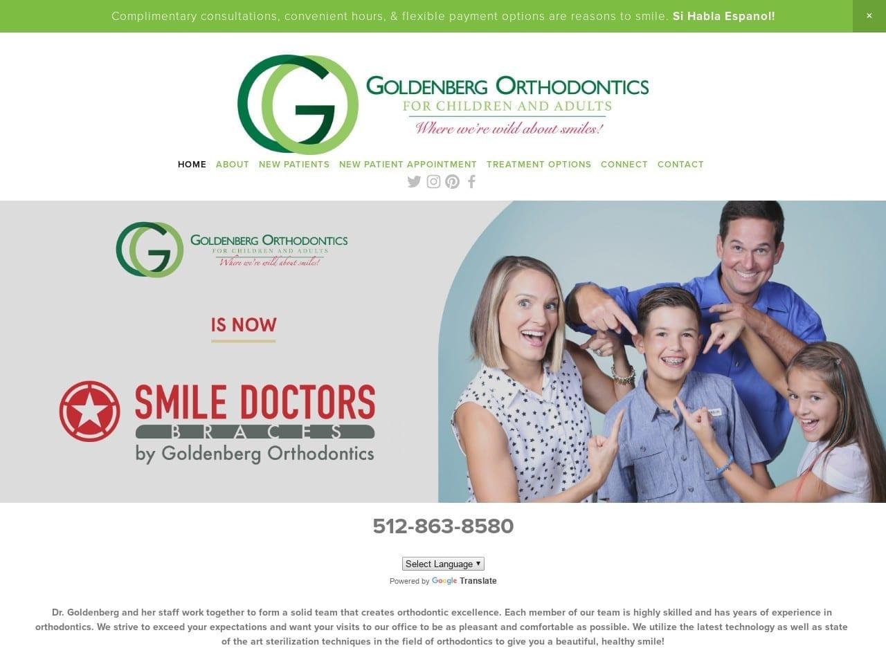 Goldenberg Orthodontics screenshot