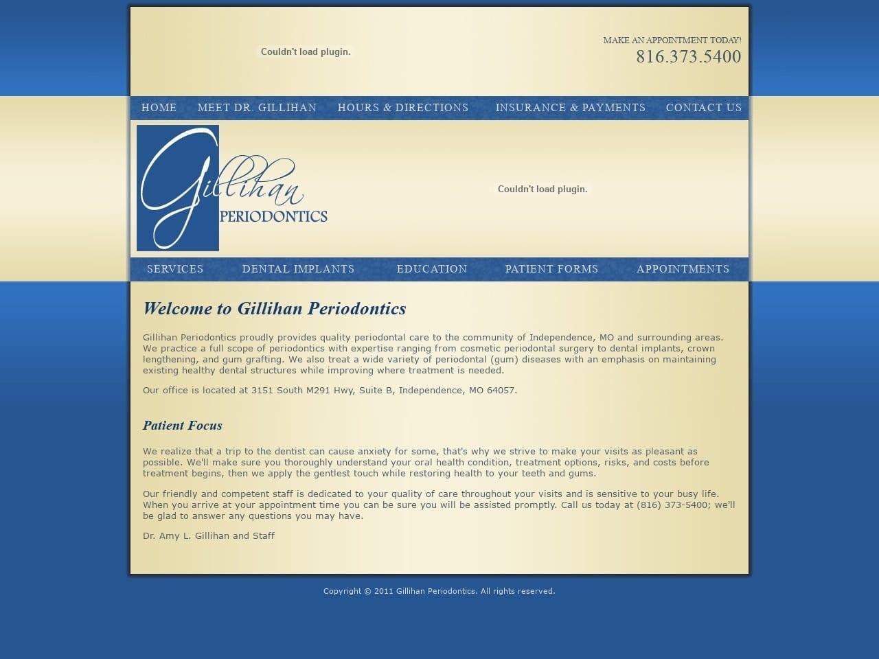 Gillihan Periodontics screenshot